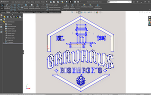 CAD-Aufbereitung des Brauhaus-Bismarcks-Logos für die dreidimensionale Fertigung