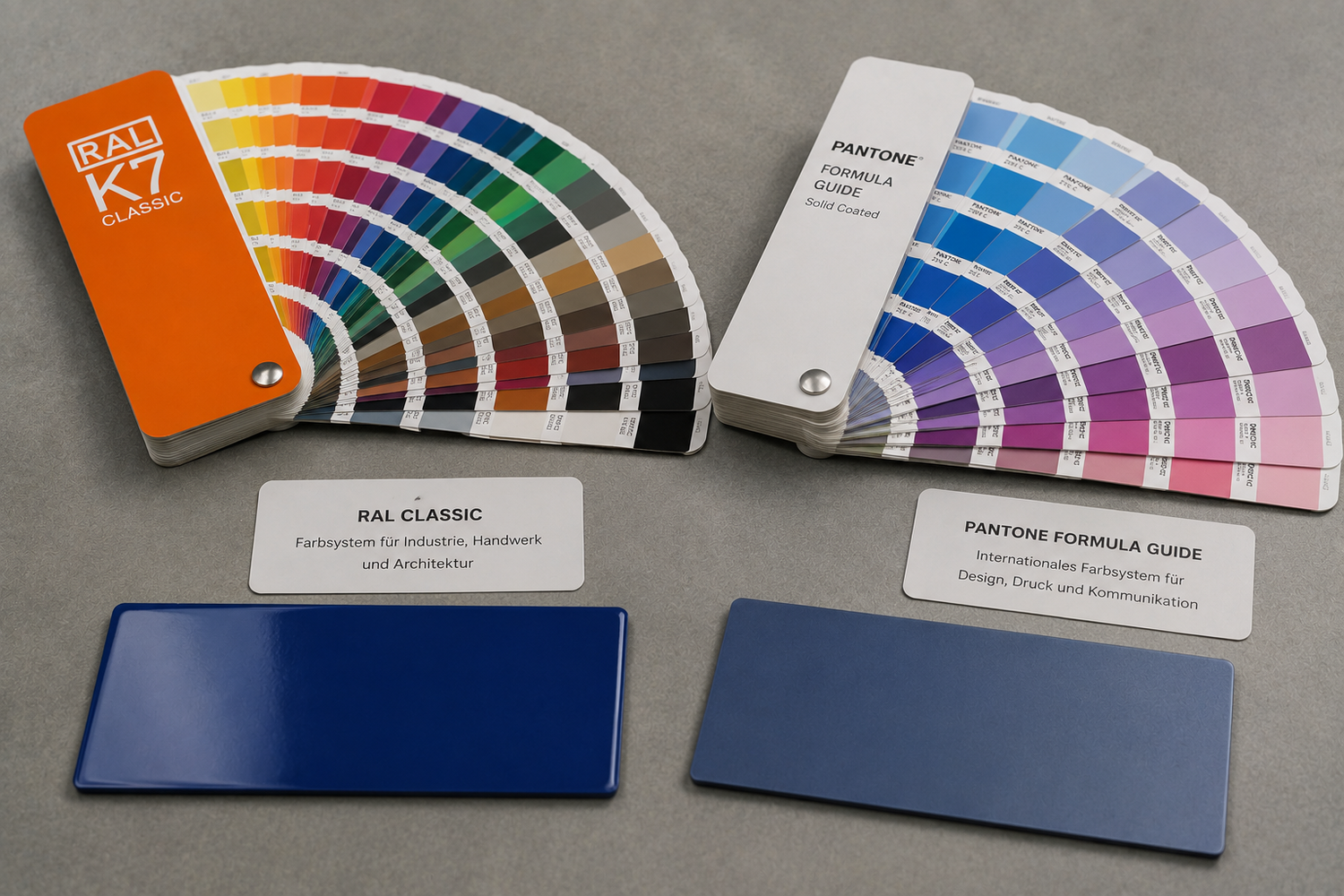 RAL Und Pantone Farben im Einsatz